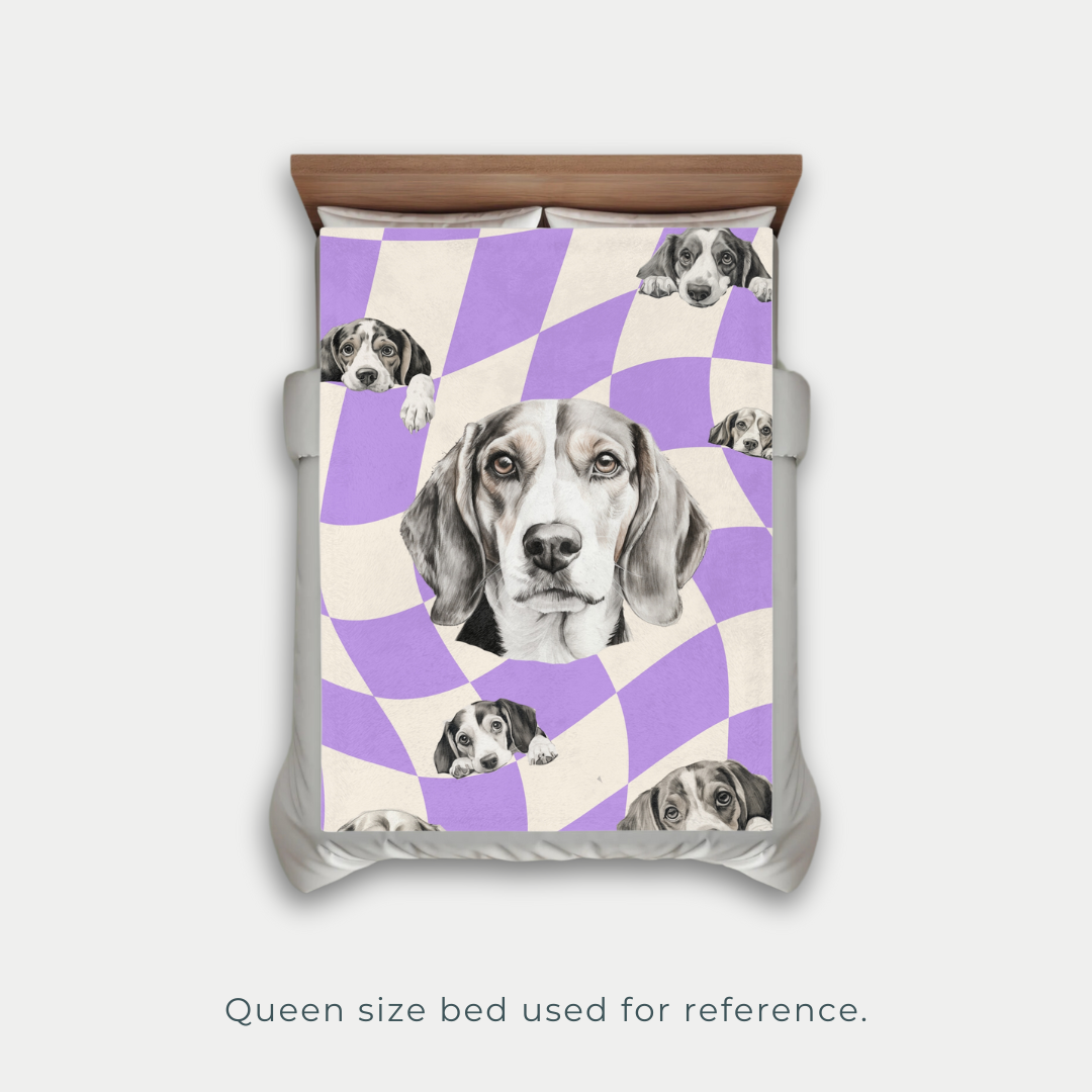 Beagle Retro Blanket