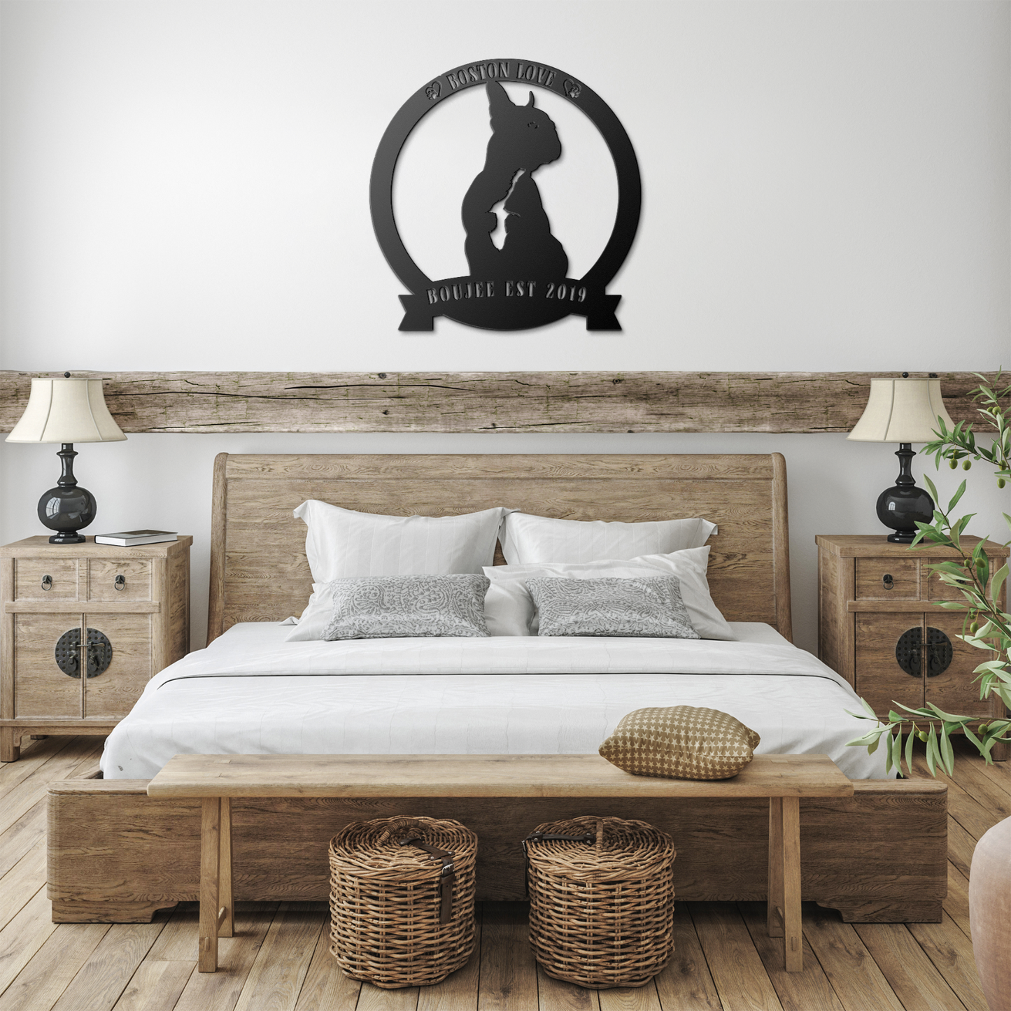 Custom Boston Round Metal Sign