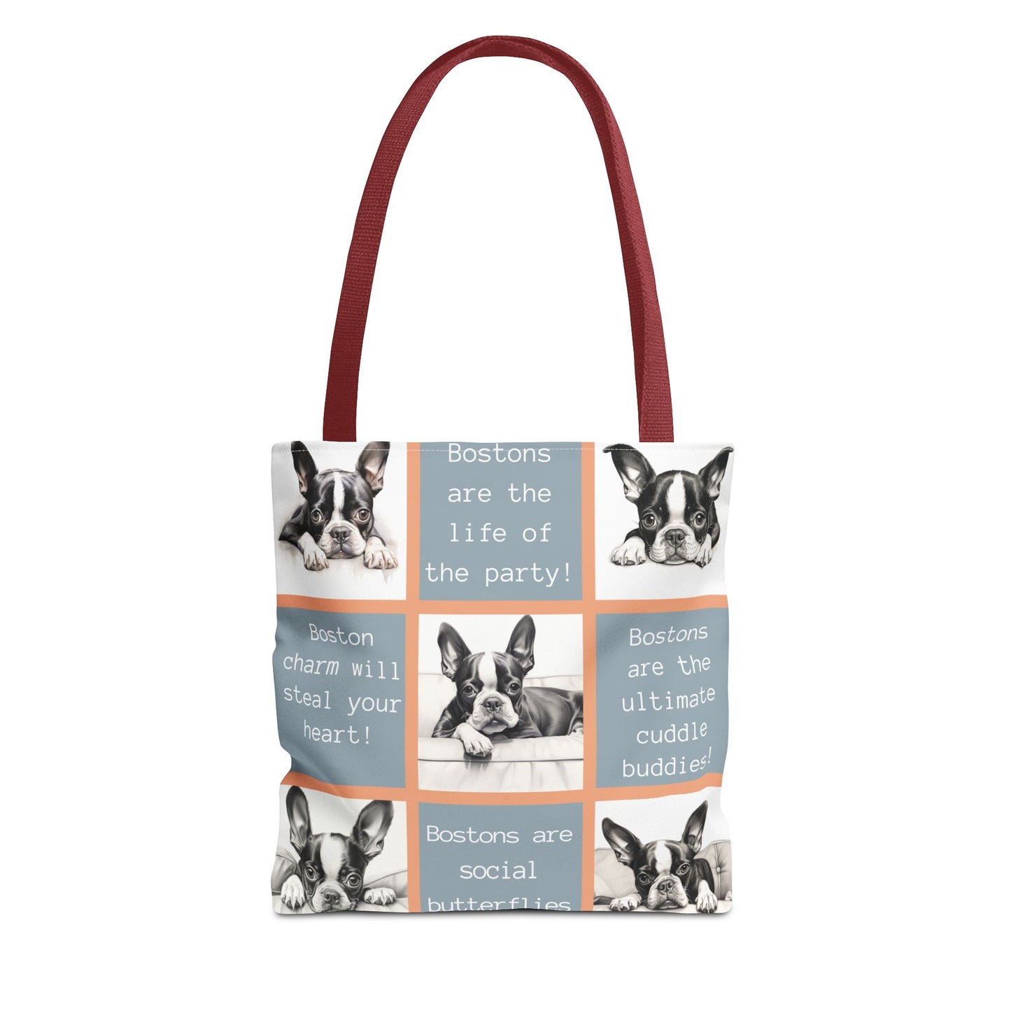 Boston Grid Tote Bag