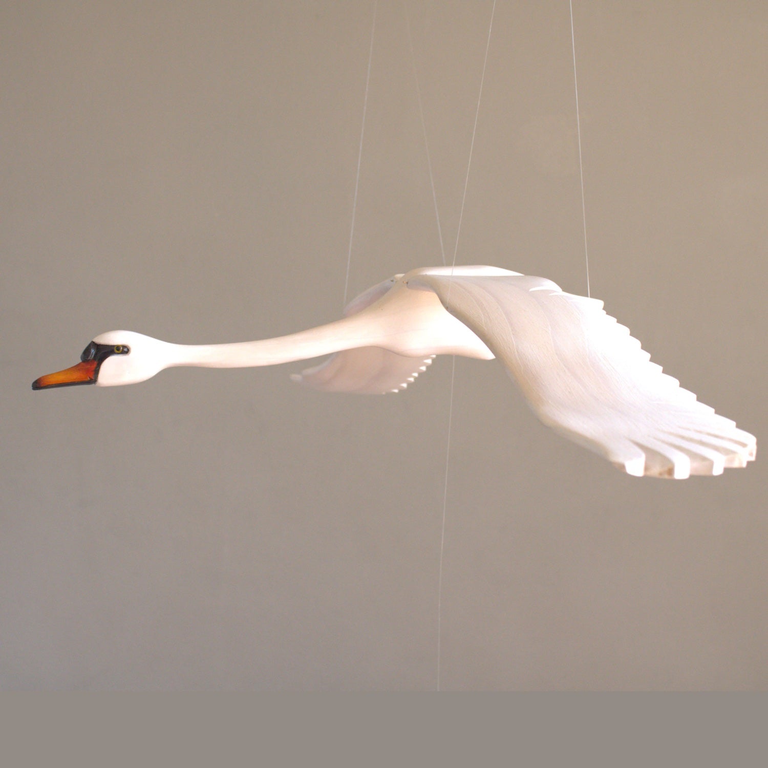 Carved Swan Mobile