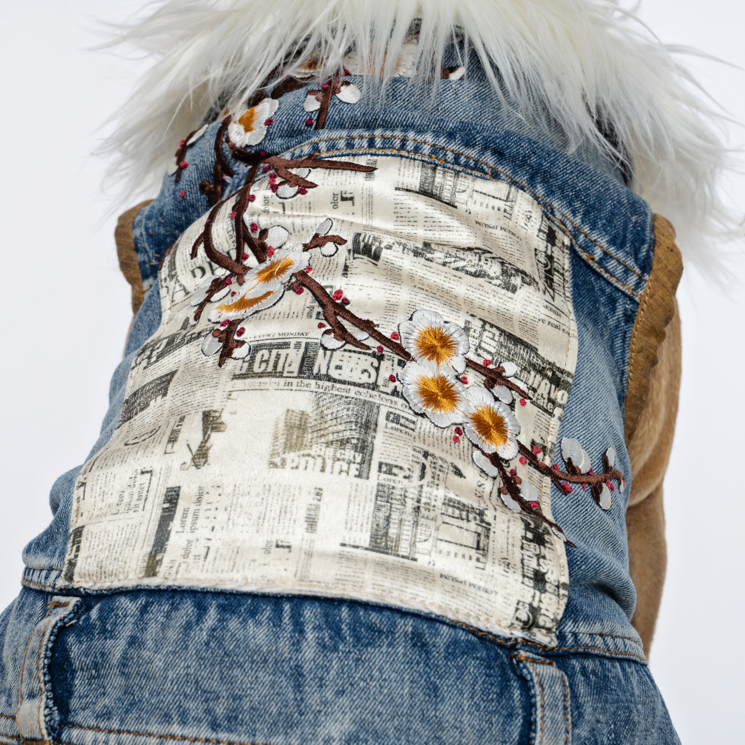 Boho Blossom Bespoke Denim Jacket