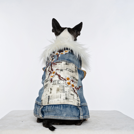 Boho Blossom Bespoke Denim Jacket