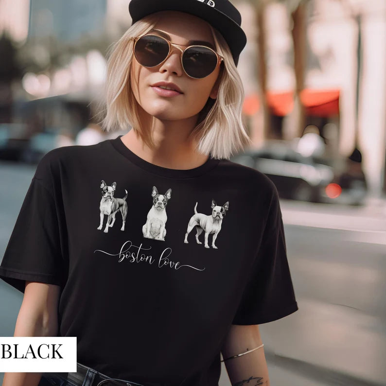 Boston Terrier Mom T-shirt