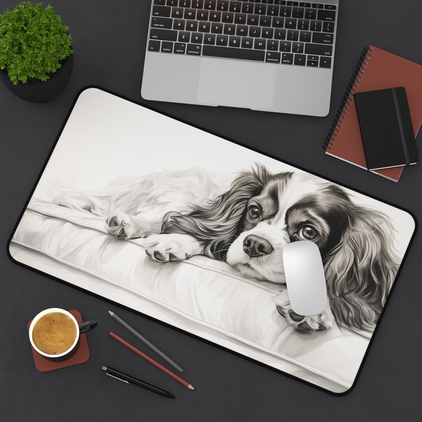 Cavalier King Charles Spaniel Desk Mat