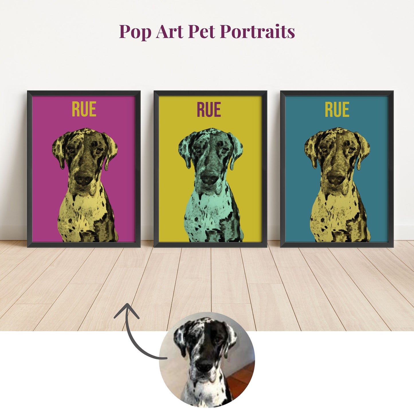 Custom Pop Art Pet Portrait