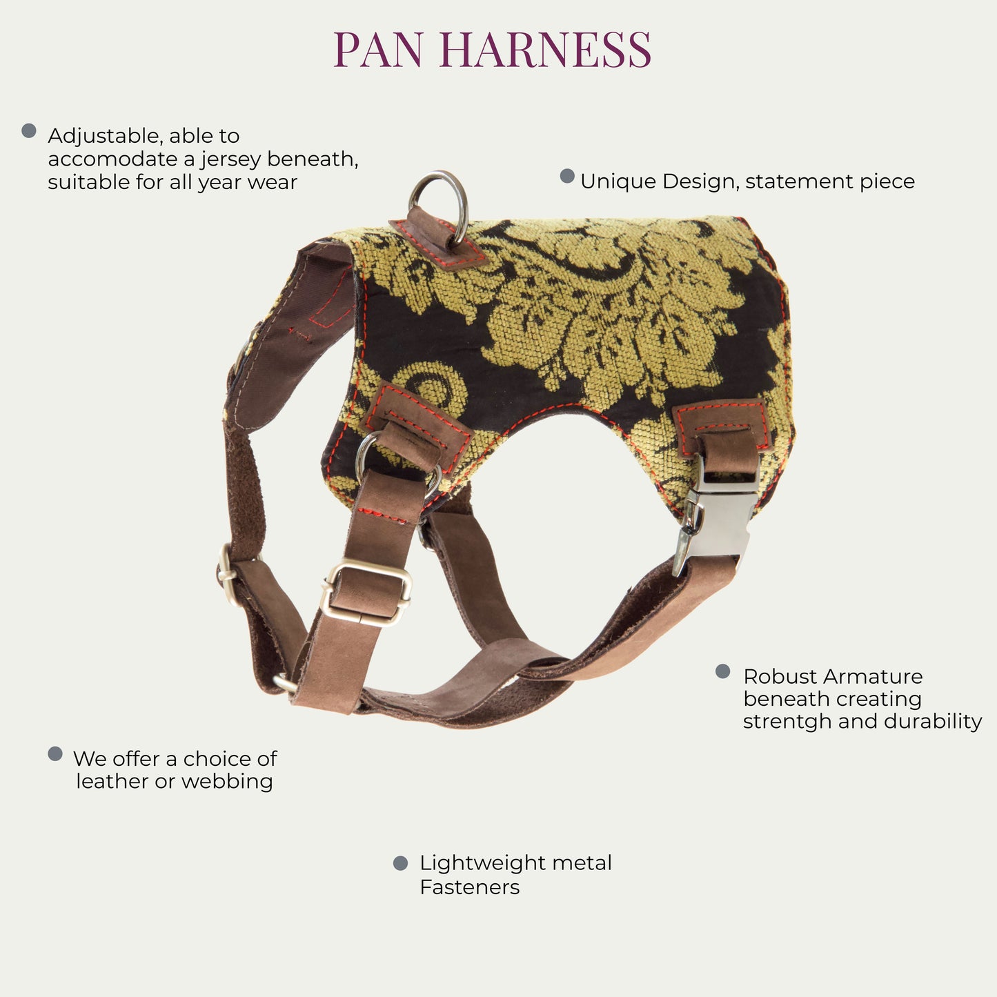Brocade Dog Harness