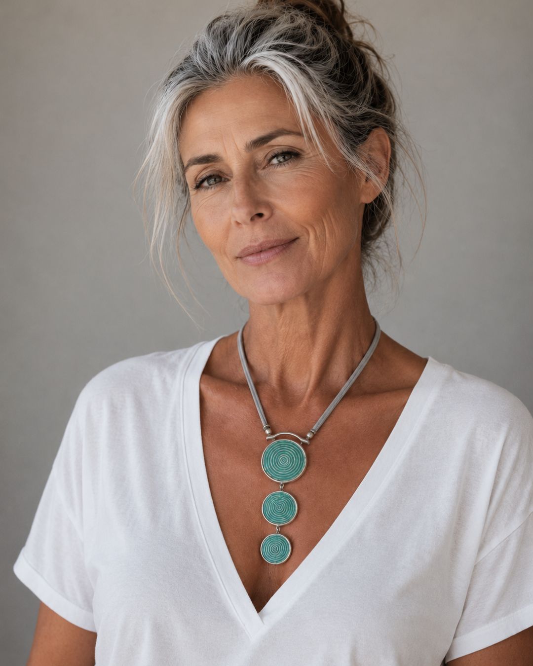 Large Turquoise Tri-Circle