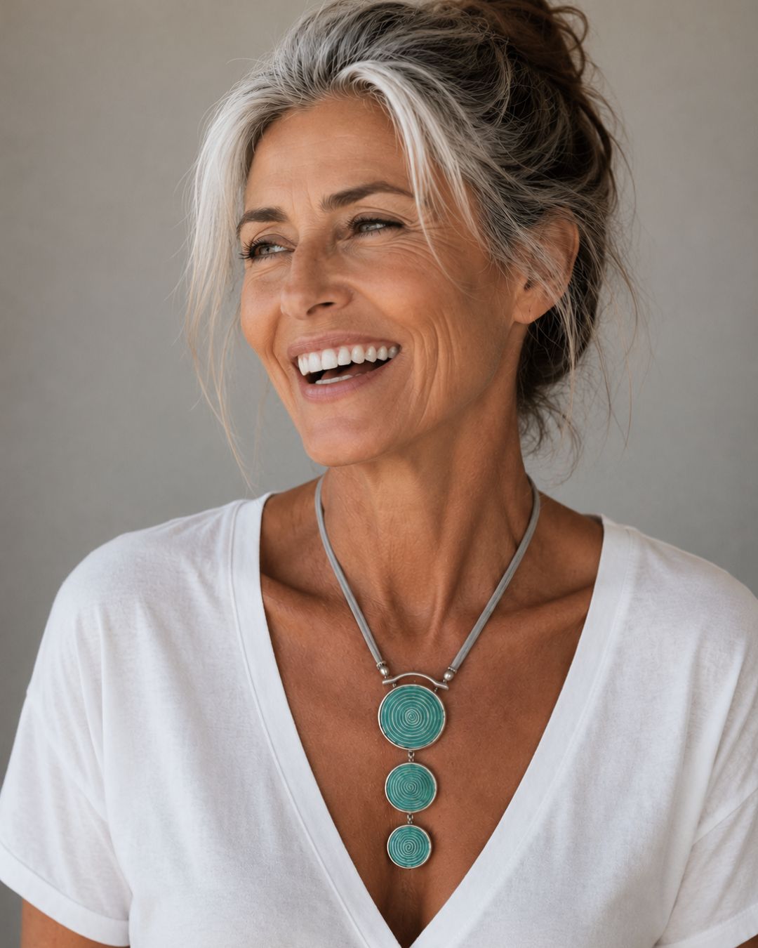 Large Turquoise Tri-Circle