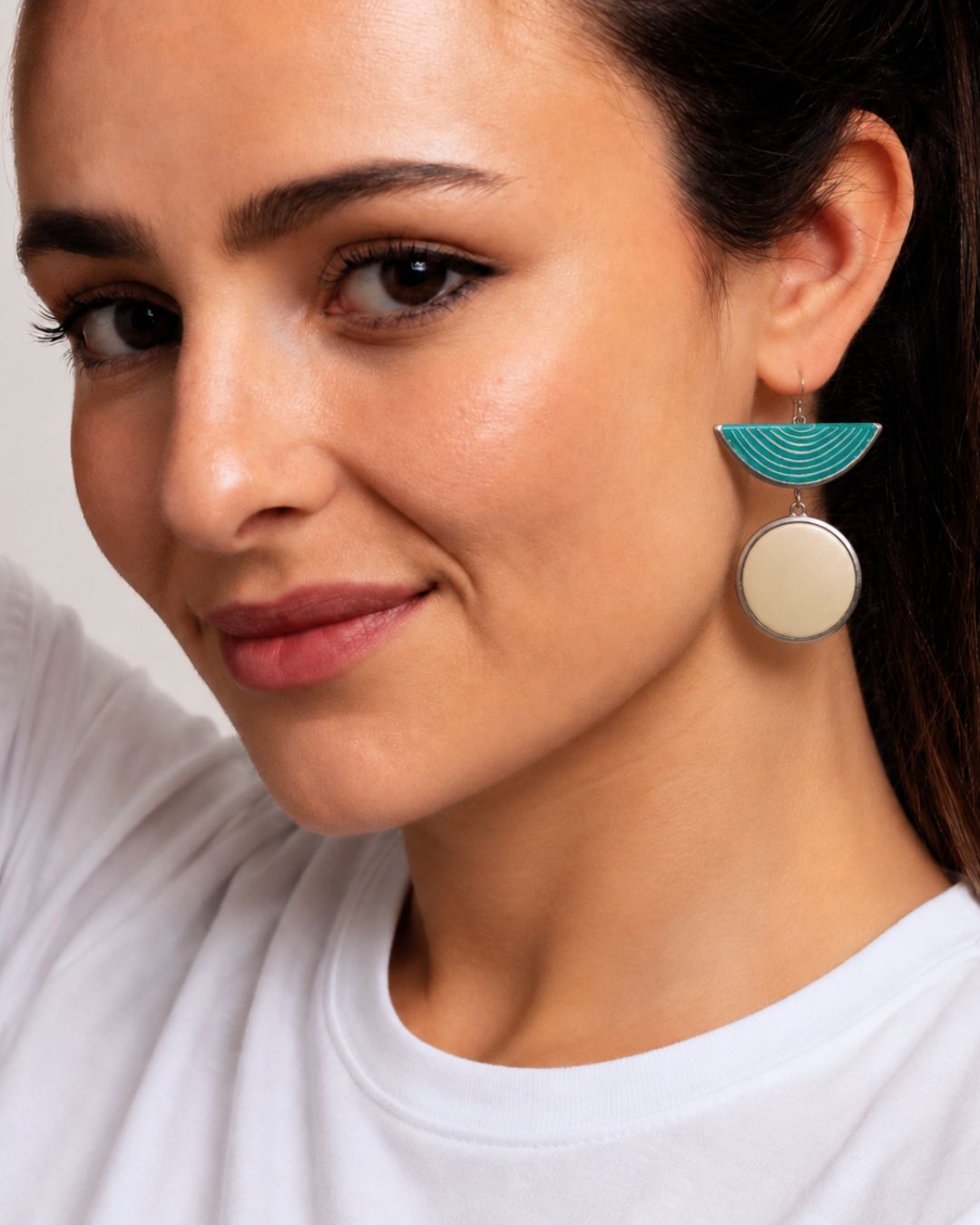 HaLf Moon Moon Earrings