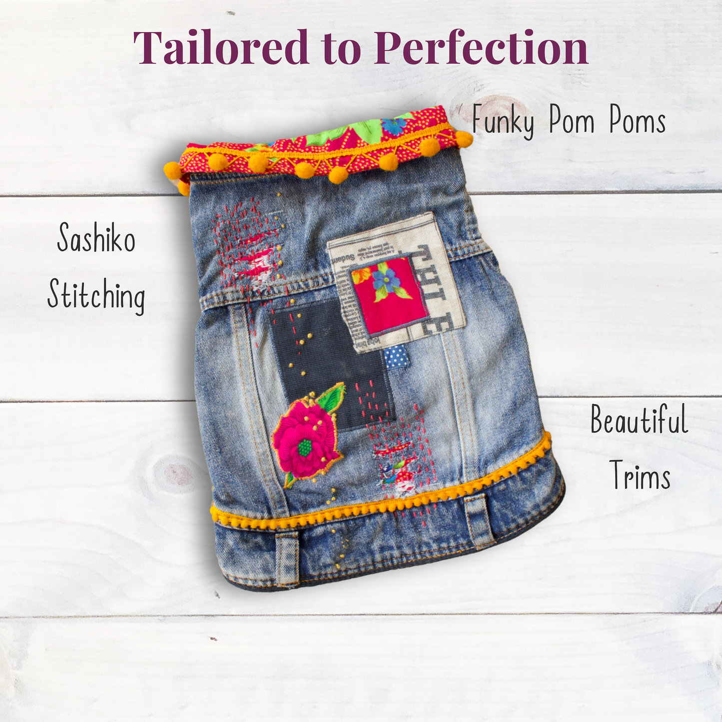 Tsonga Blossom Bespoke Denim Jacket