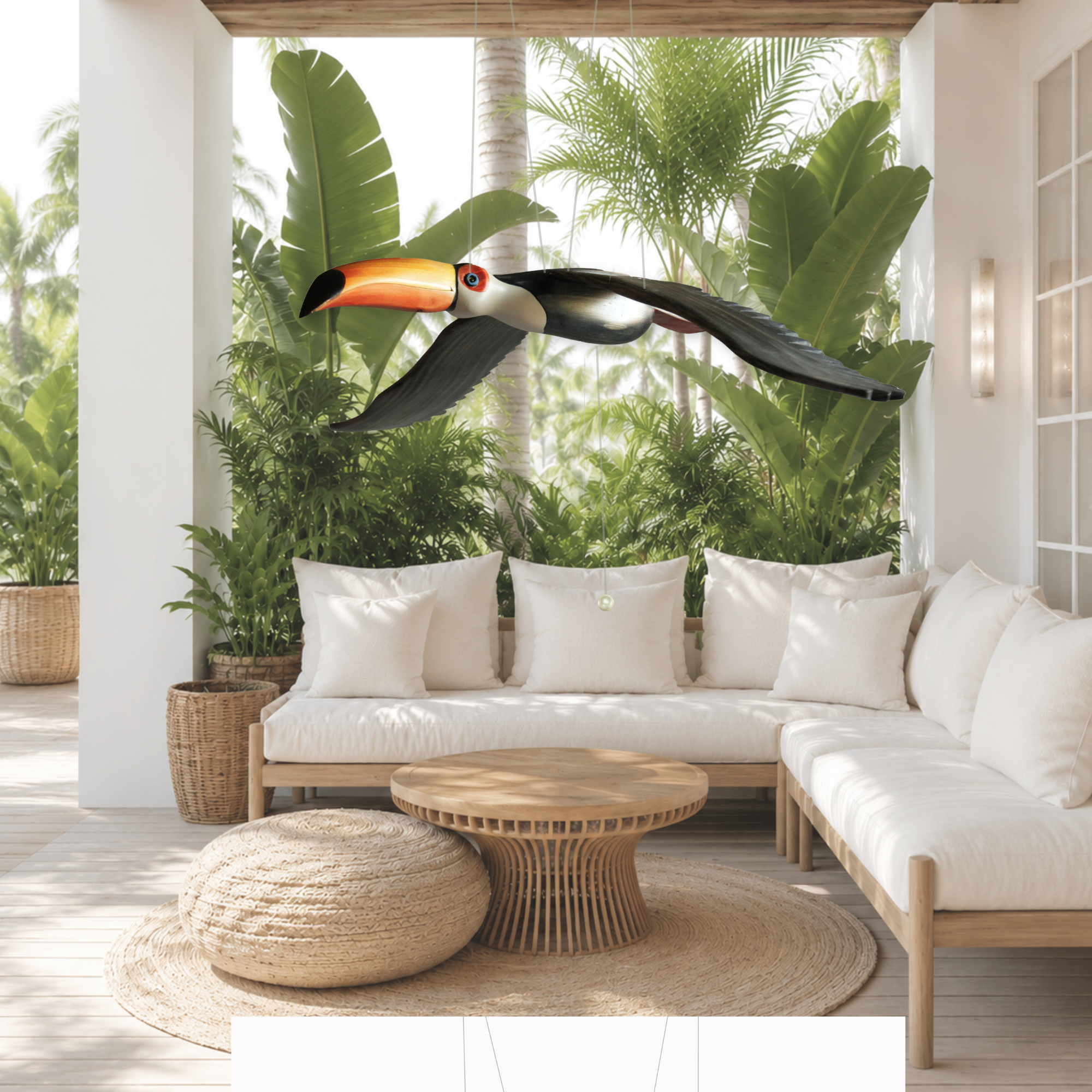 Hand-Carved Toucan Mobile
