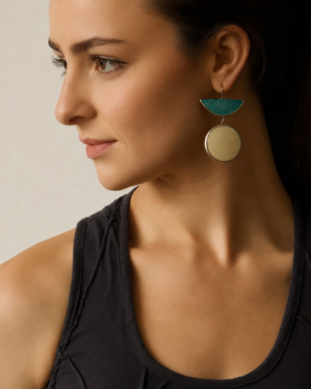 HaLf Moon Moon Earrings