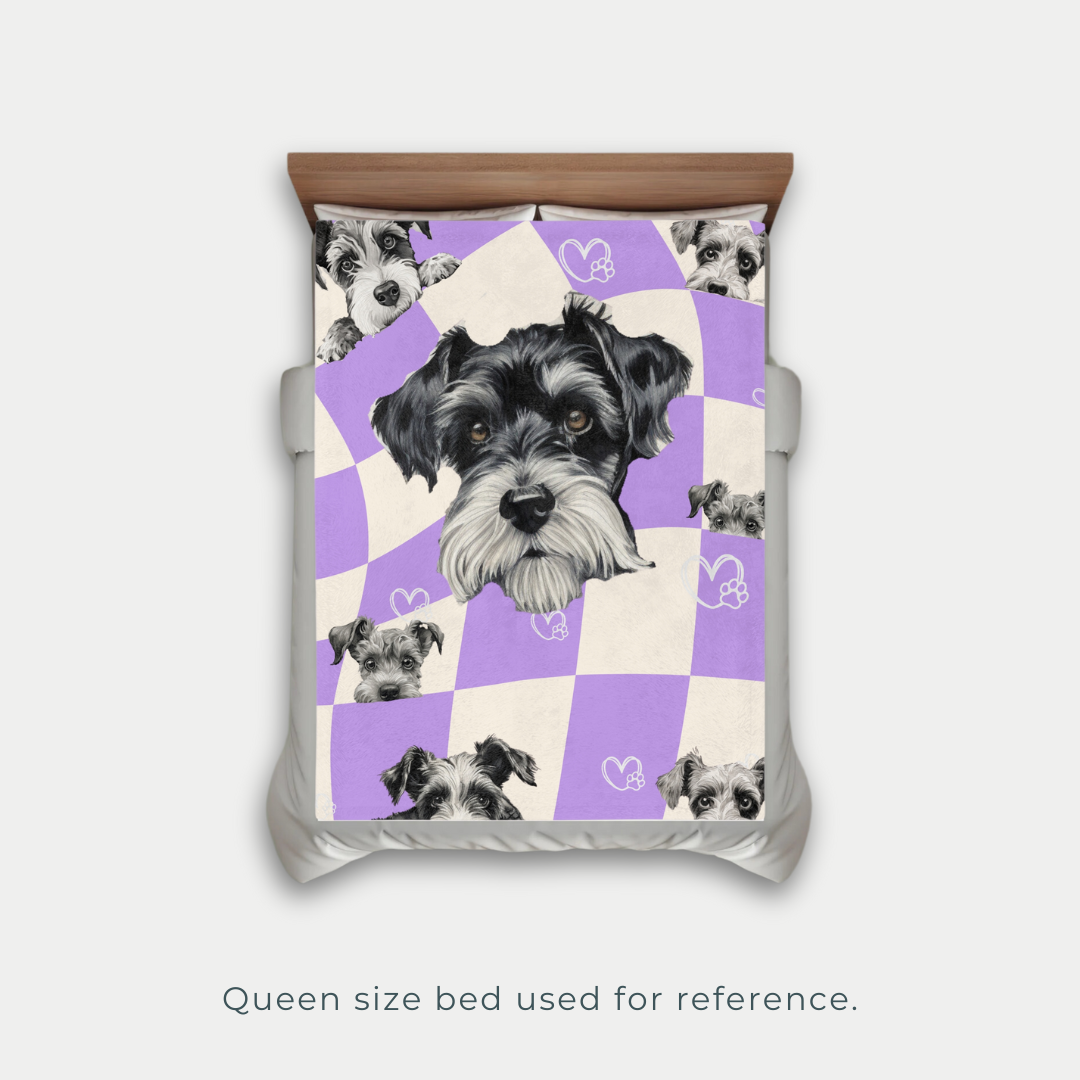 Schnauzer Retro Blanket