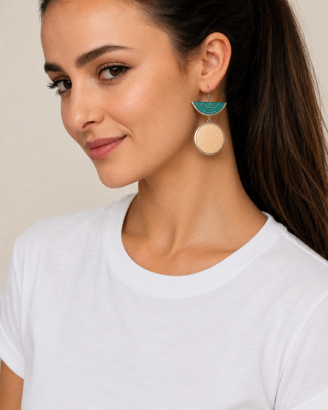 HaLf Moon Moon Earrings
