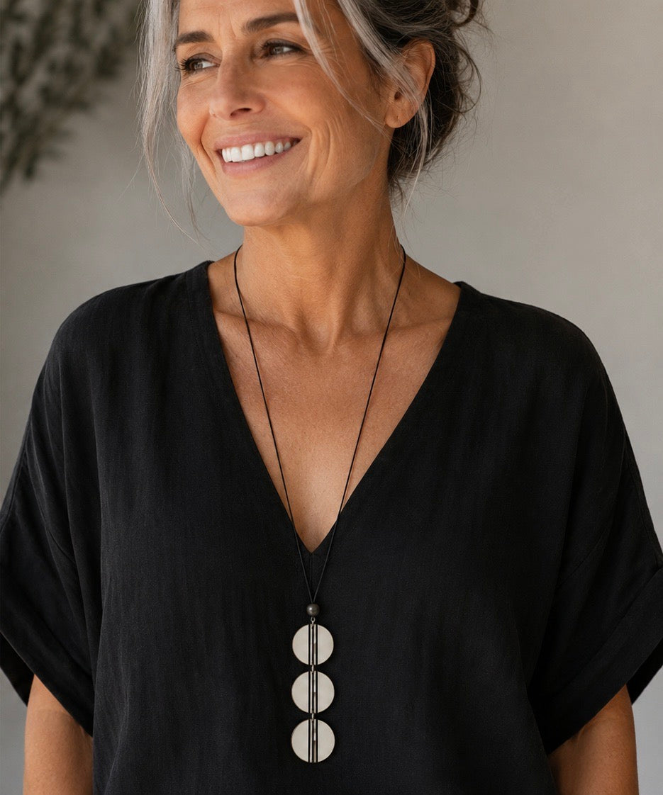 Adjustable Ostrich Eggshell Necklace