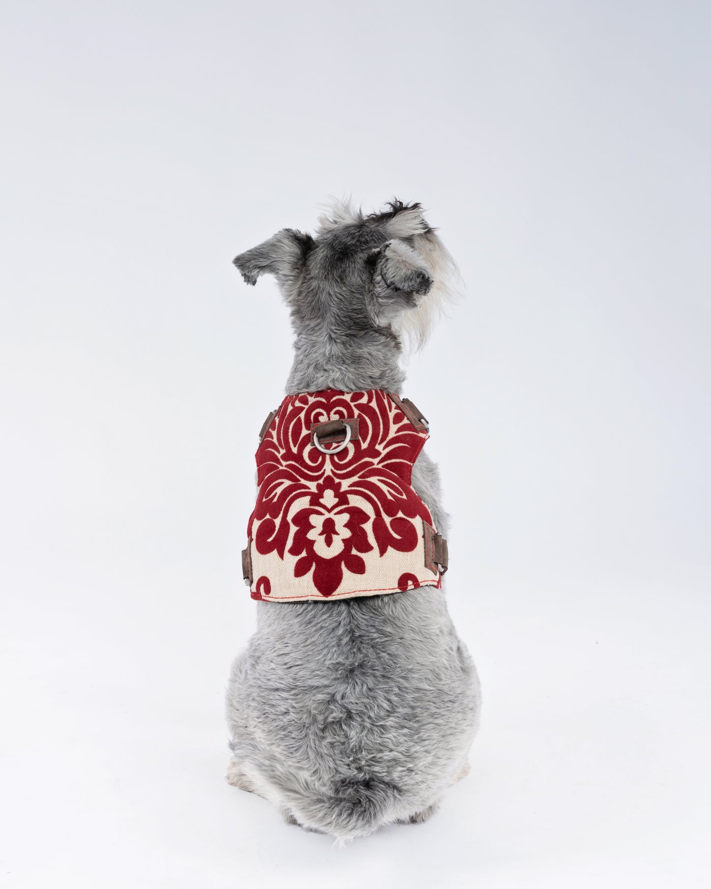 Crimson Royale Brocade Dog Harness