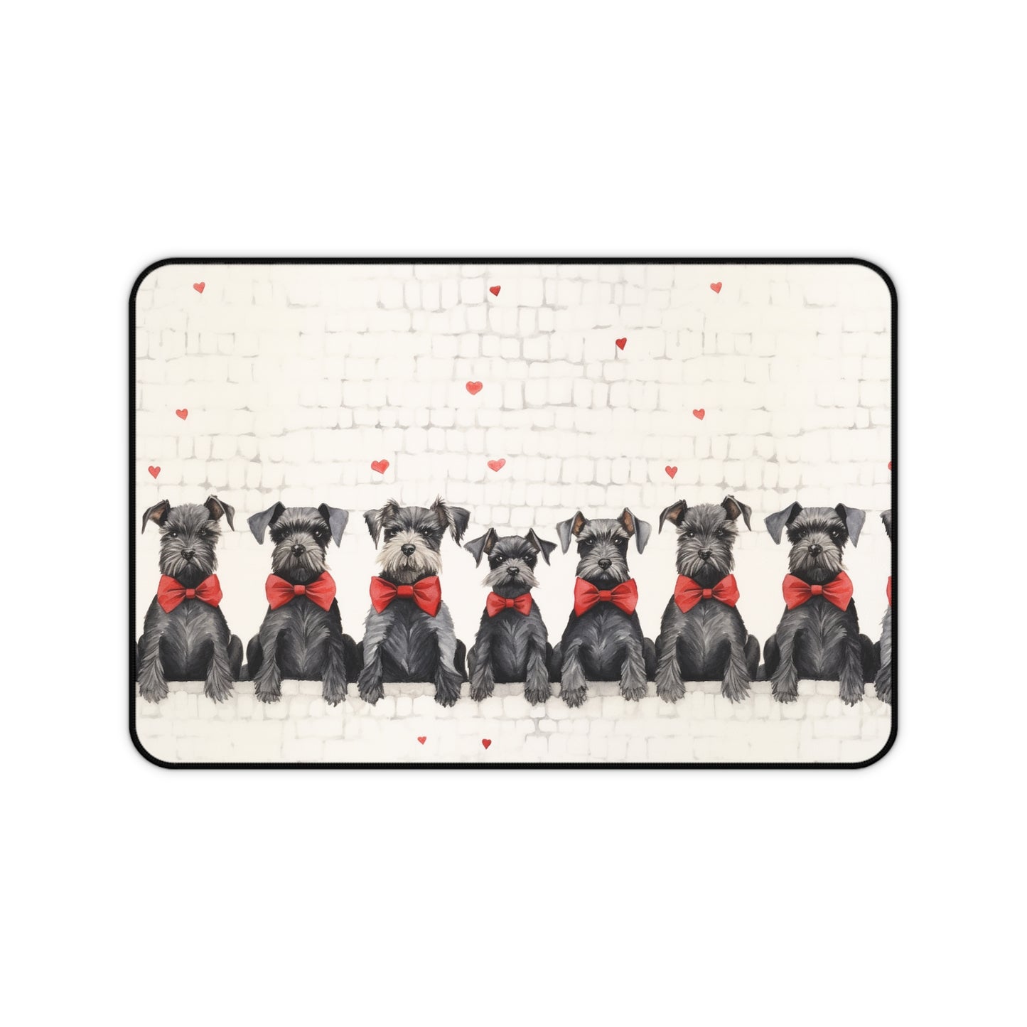 Schnauzer Desk Mat Stripes