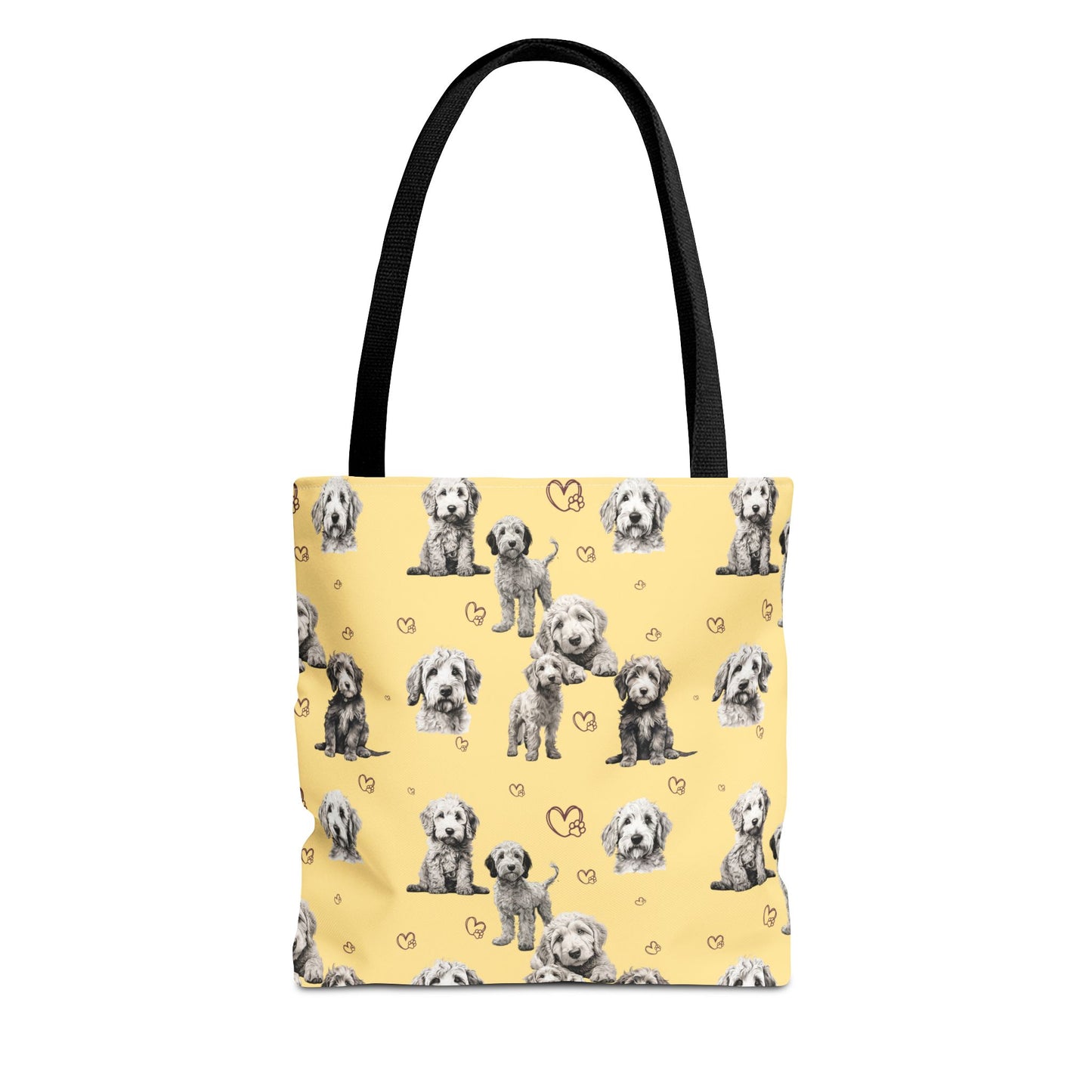 Goldendoodle Love Tote Bag (Yellow)