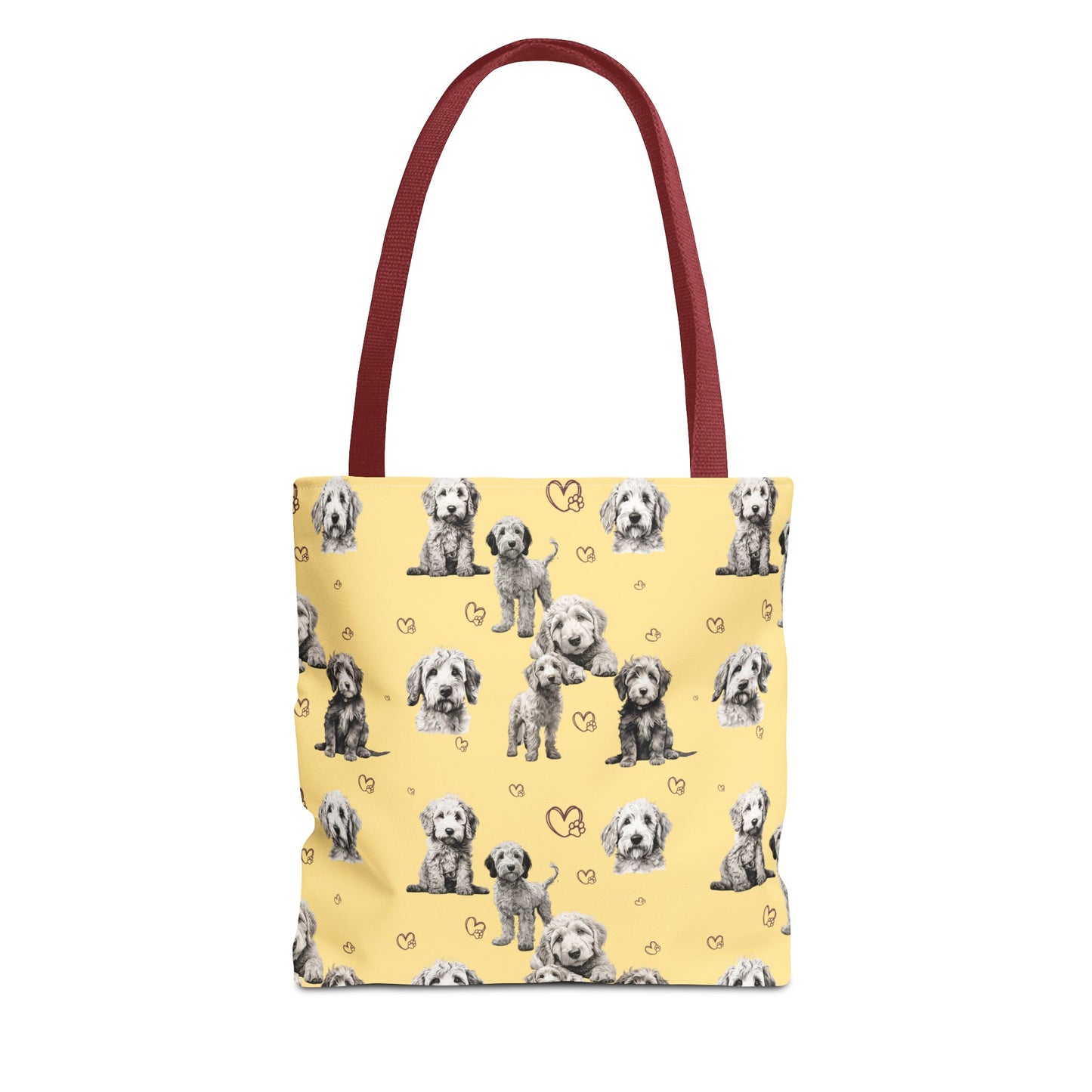 Goldendoodle Love Tote Bag (Yellow)