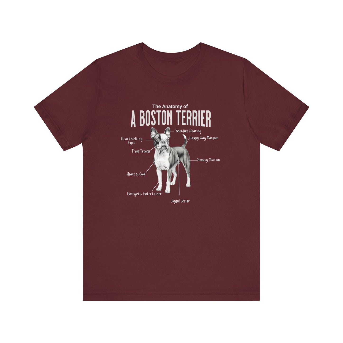 Boston Terrier Anatomy T-Shirt