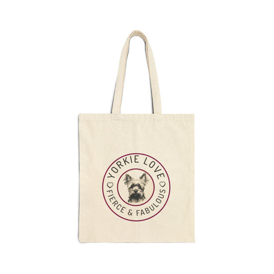 Yorkie "Forever & Always" Tote Bag