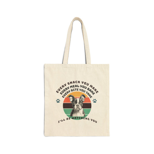 Funny Boston Terrier Tote Bag