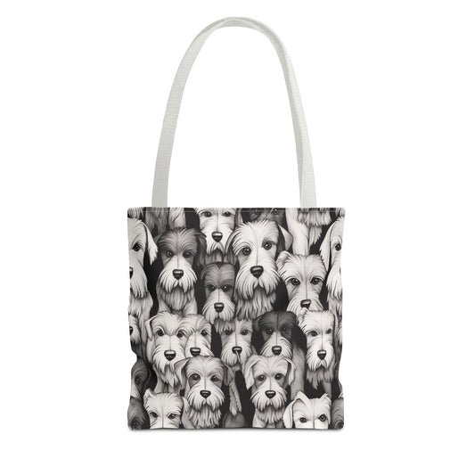 Schnauzer Faces Tote Bag