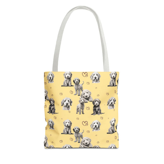 Goldendoodle Love Tote Bag (Yellow)