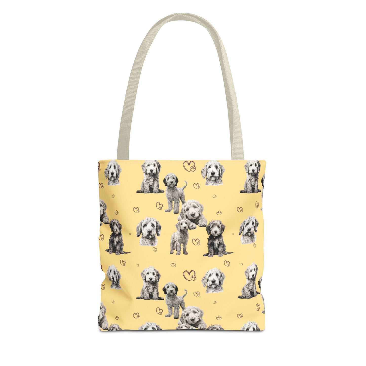 Goldendoodle Love Tote Bag (Yellow)