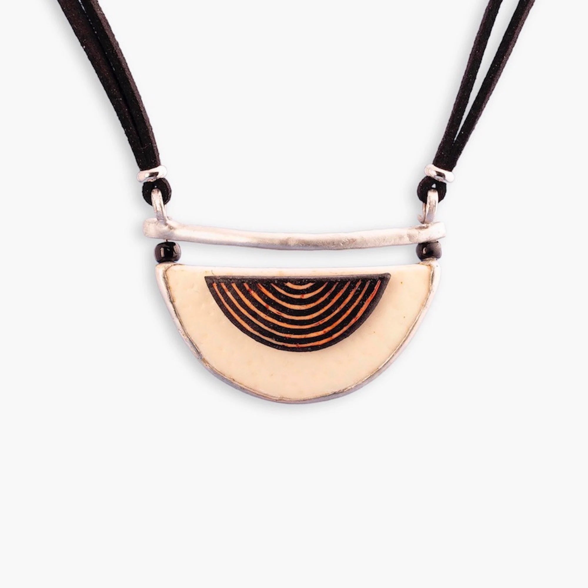Layered Half Moon Necklace
