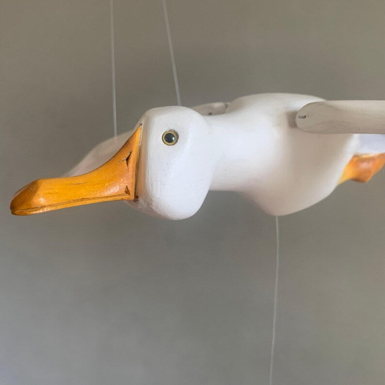 Handcrafted Nursery Seagull Mobile