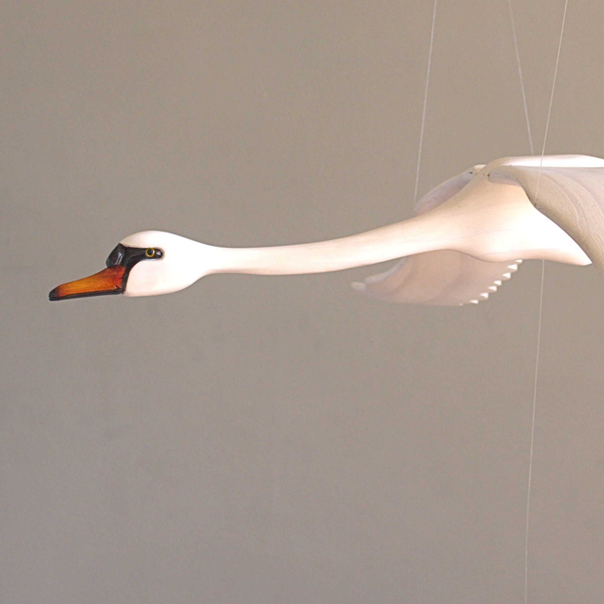 Carved Swan Mobile