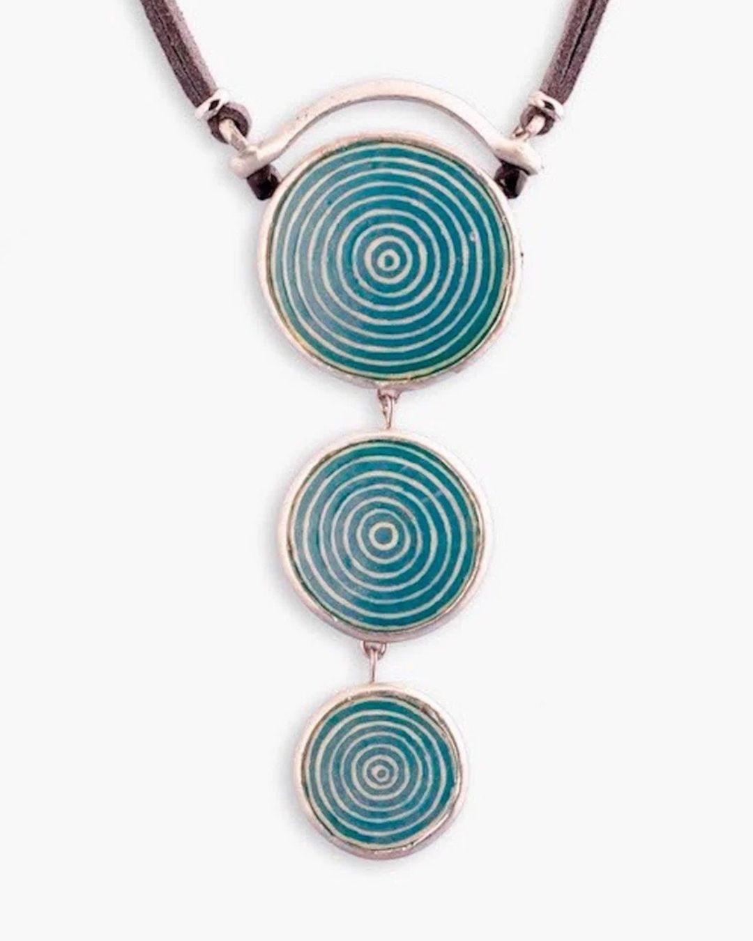 Large Turquoise Tri-Circle