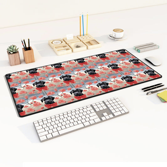 Schnauzer Desk Mat Red