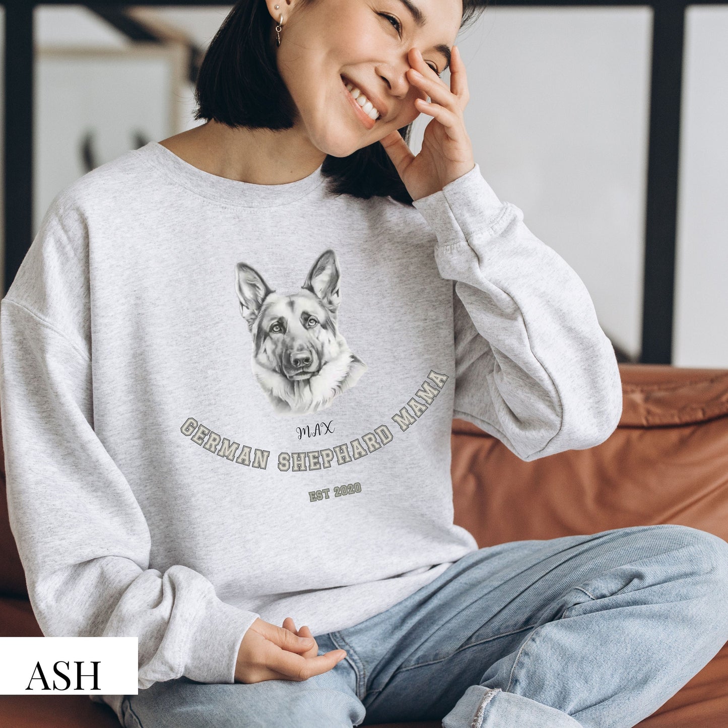 Personalised German Shepherd Dog Mom Sweatshirt