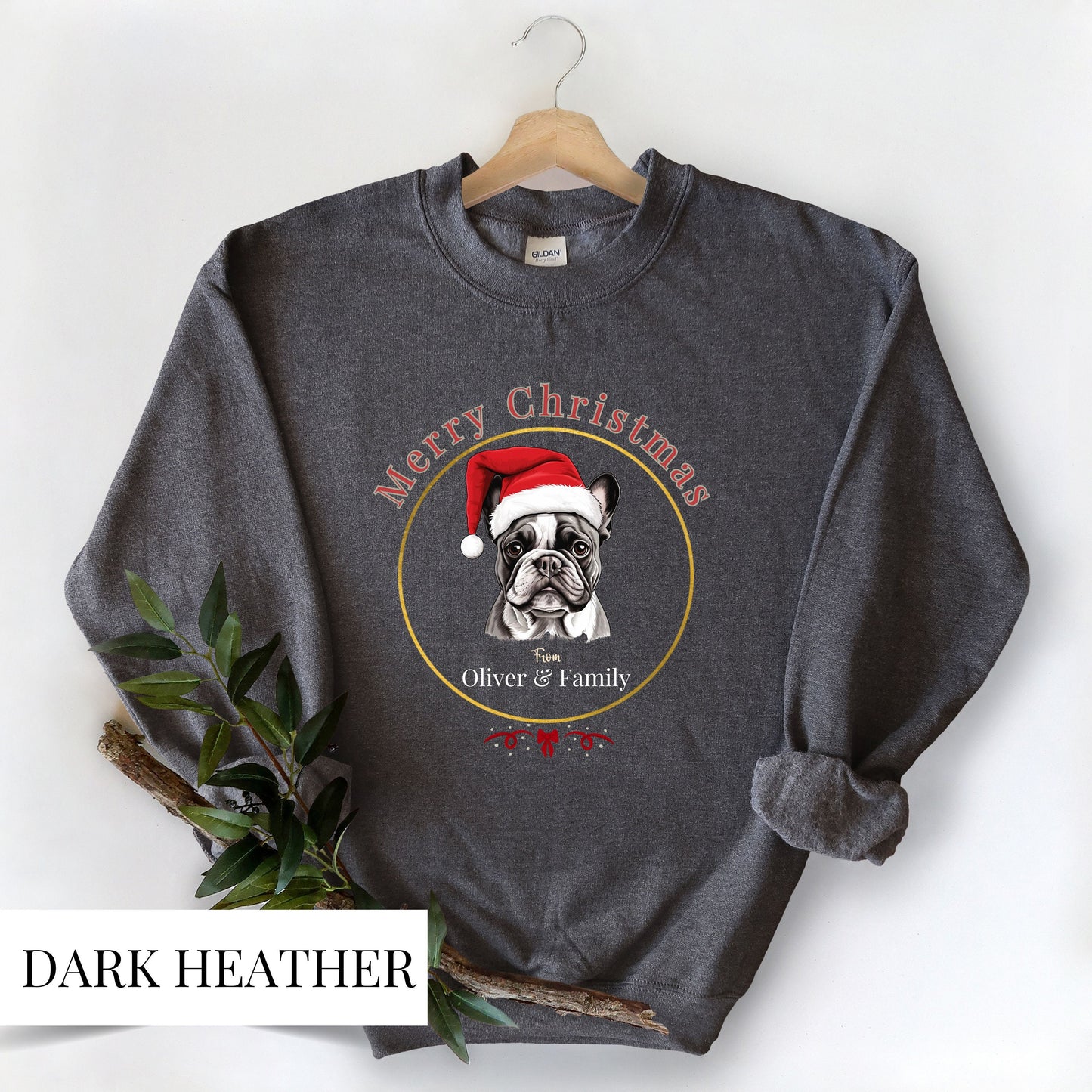 Custom Frenchie Christmas Sweatshirt