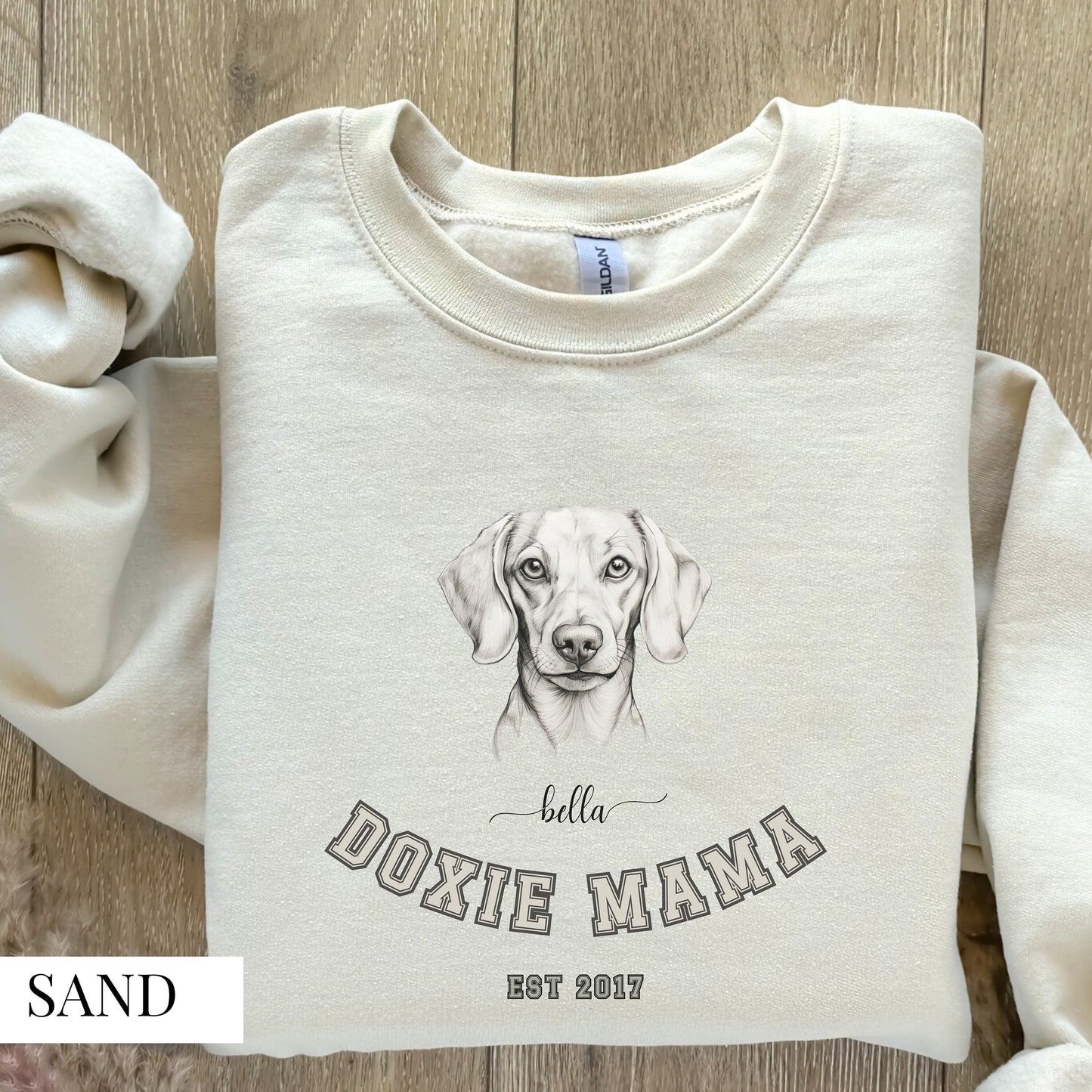 Personalized Dachshund Dog Mom Sweatshirt