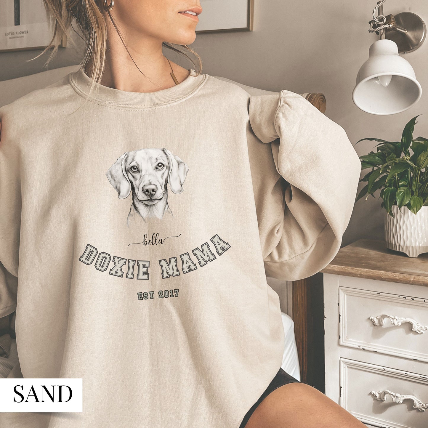 Personalized Dachshund Dog Mom Sweatshirt