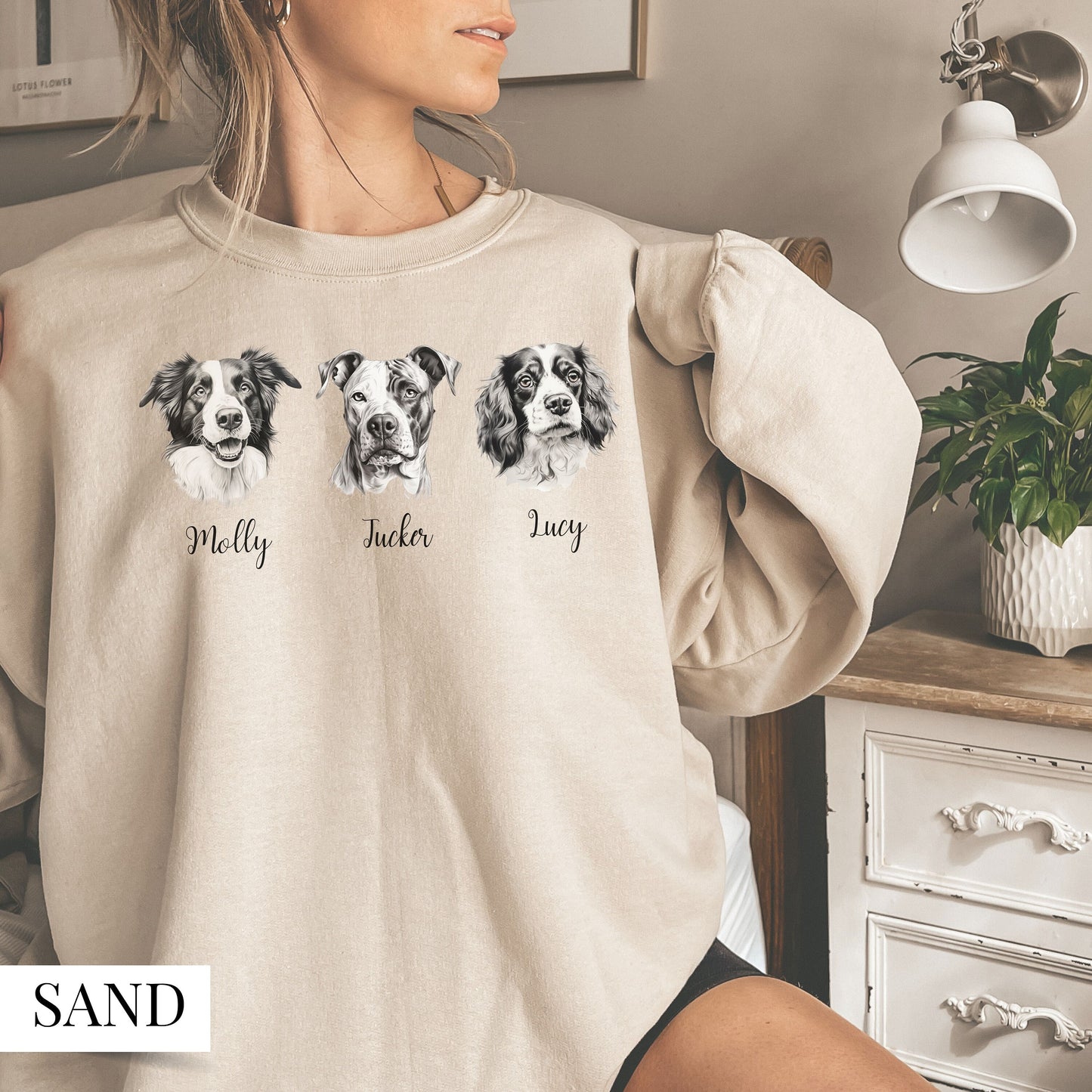 Personalised Pomeranian Pocket Design Sweatshirt