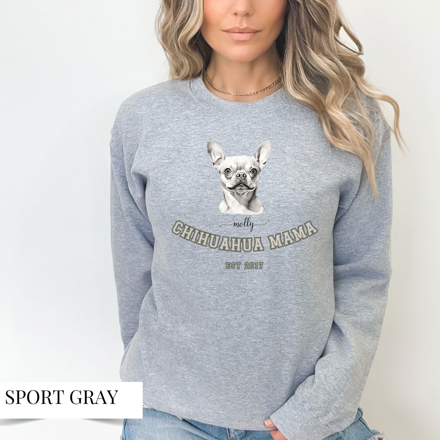 Personalised Chihuahua Dog Mom Sweatshirt