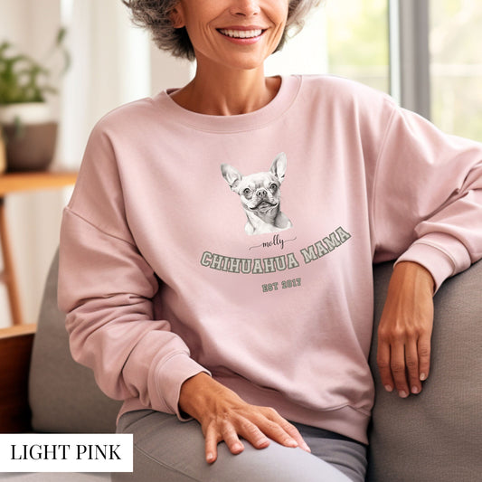 Personalised Chihuahua Dog Mom Sweatshirt