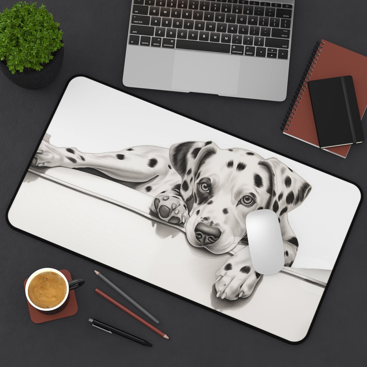 Dalmatian Dog Desk Mat