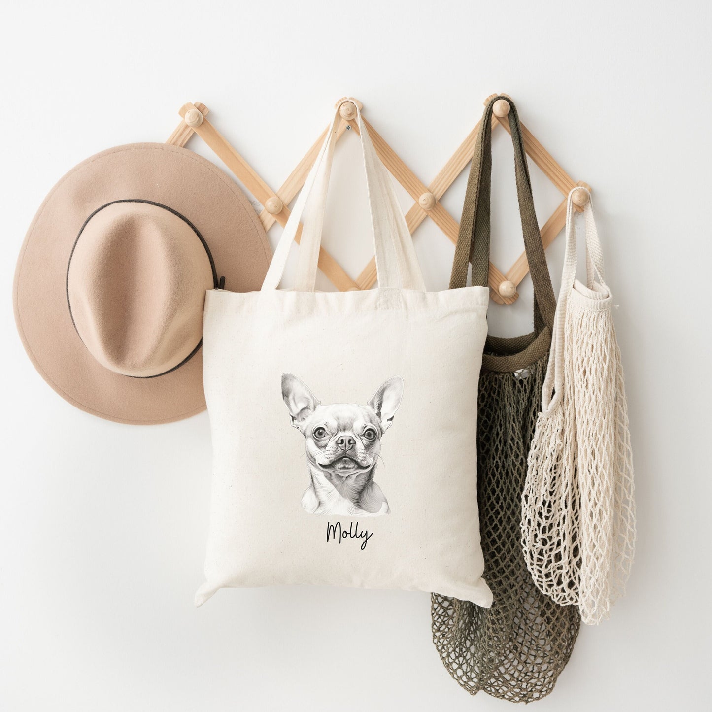 Personalized Chihuahua Mom Tote Bag