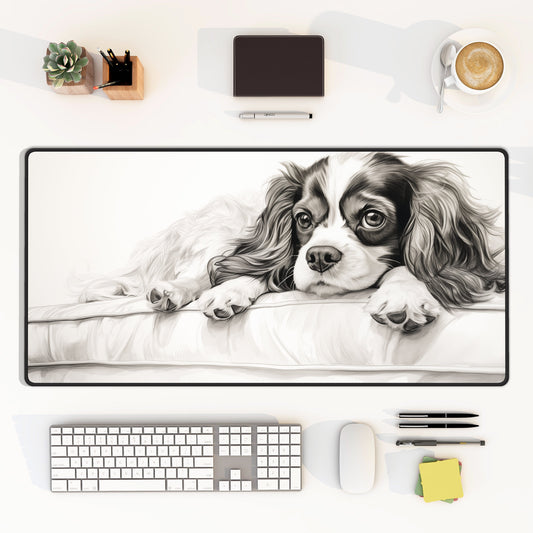 Cavalier King Charles Spaniel Desk Mat