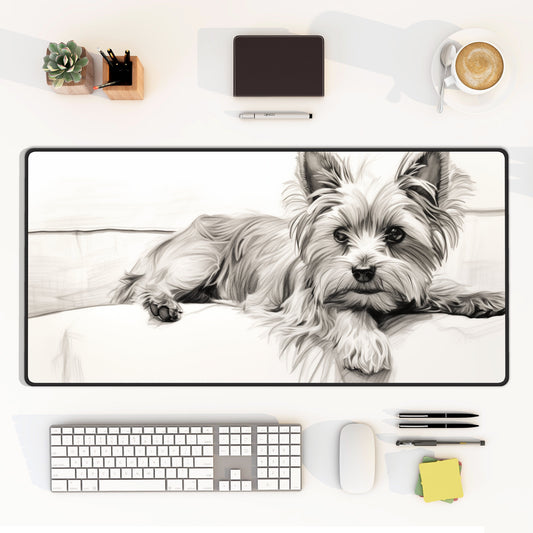 Yorkie Desk Mat