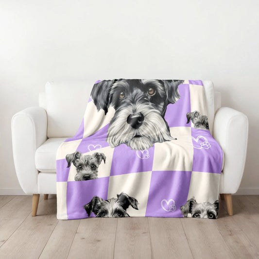 Schnauzer Retro Blanket