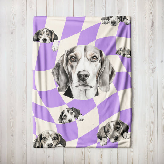 Beagle Retro Blanket