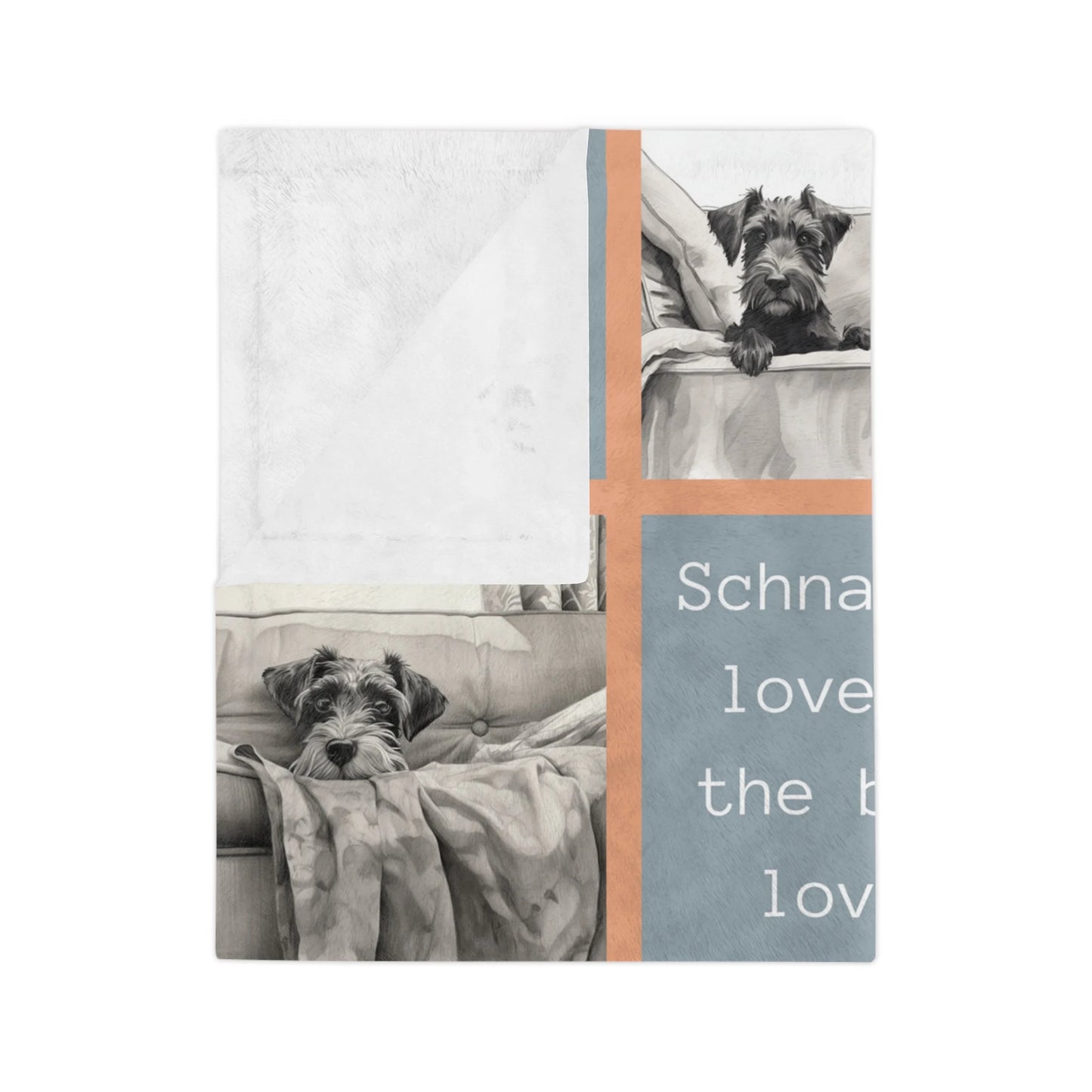 Schnauzer Grid Blanket