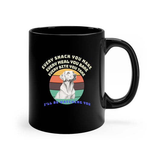 Labrador Funny Dog Mug Black