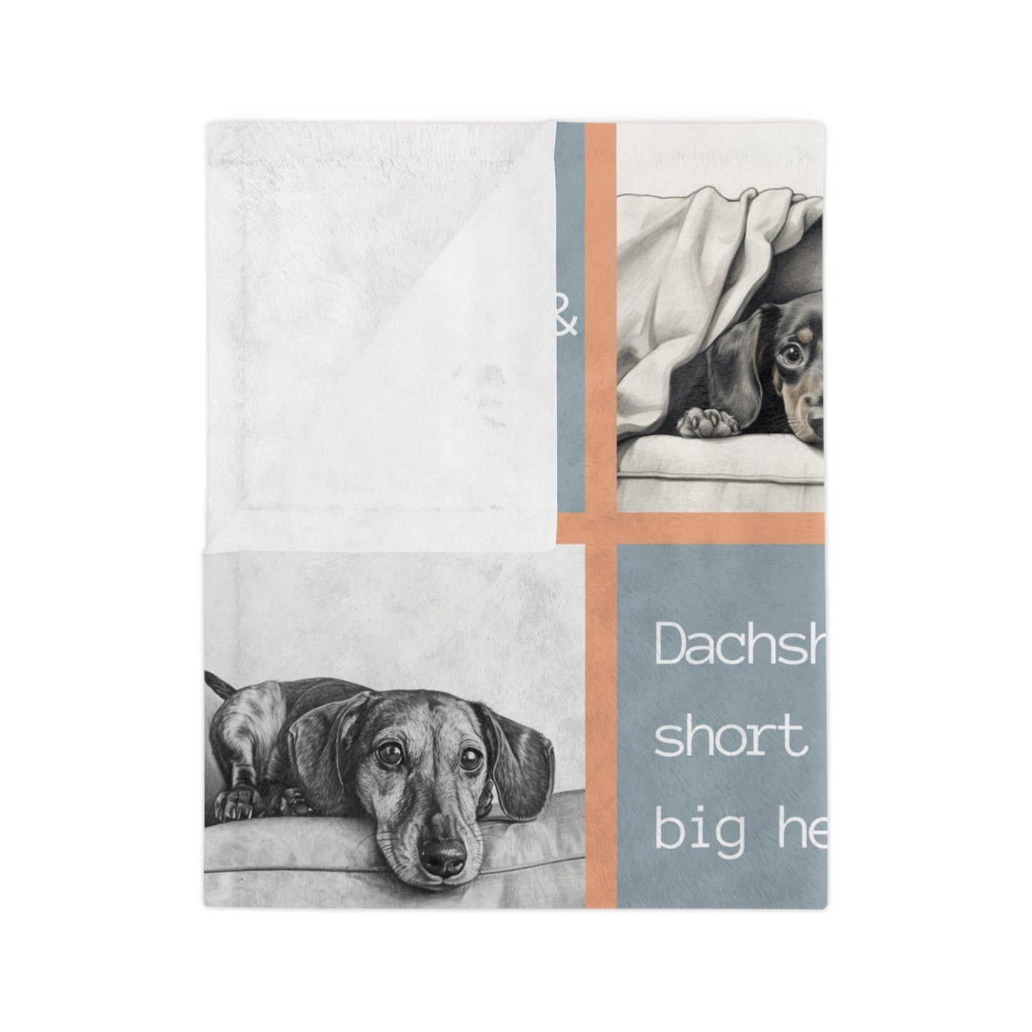 Dachshund Grid Blanket